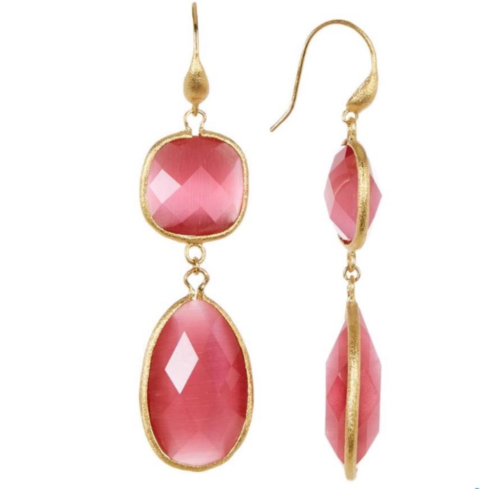 Rivka Friedman 18k Gold Cats Eye Earrings